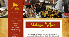 Desktop Screenshot of malagatapas.co.uk